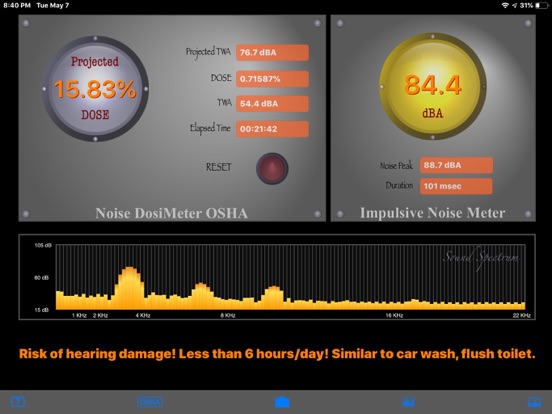 SoundMeter+ iPad screenshot 7 - Utilities app