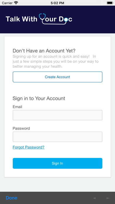 Screenshot #1 pour Talk With Your Doc