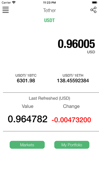 Tether Price USDT Price screenshot 2