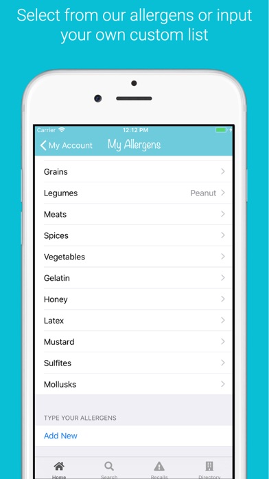 ALLERGEN INSIDE - Food Scanner Screenshot