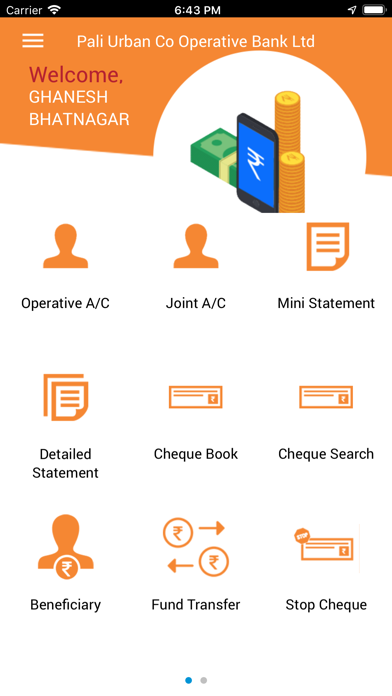 Pali Urban Co Operative Bank Screenshot