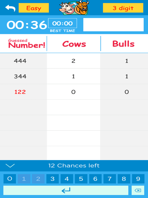 Screenshot #6 pour Cows & Bulls -Guess the Number
