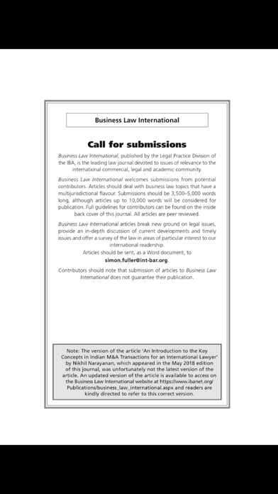 Business Law International Screenshot