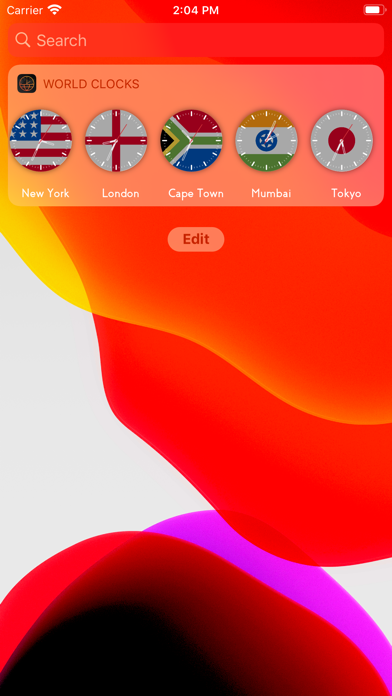 World Clocks - Widget iPhone screenshot 6 - Utilities app