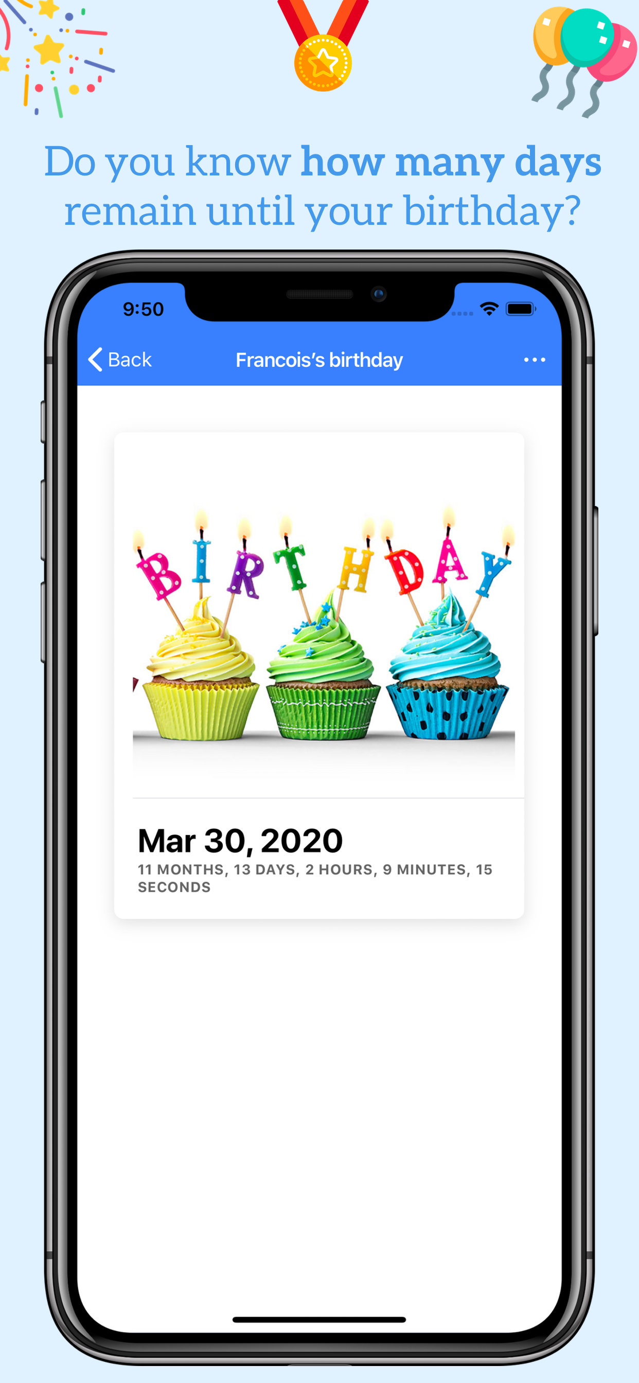 Events Countdown Tracker