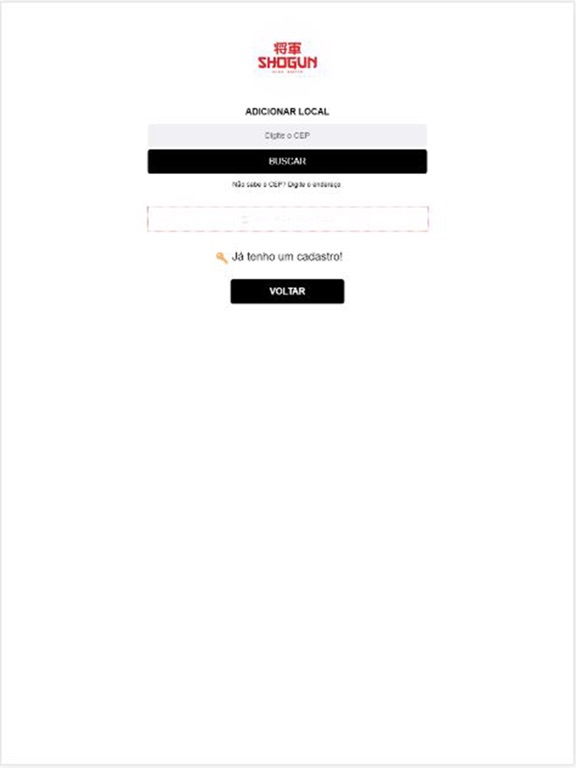 Shogun Sushi Bistrô iPad screenshot