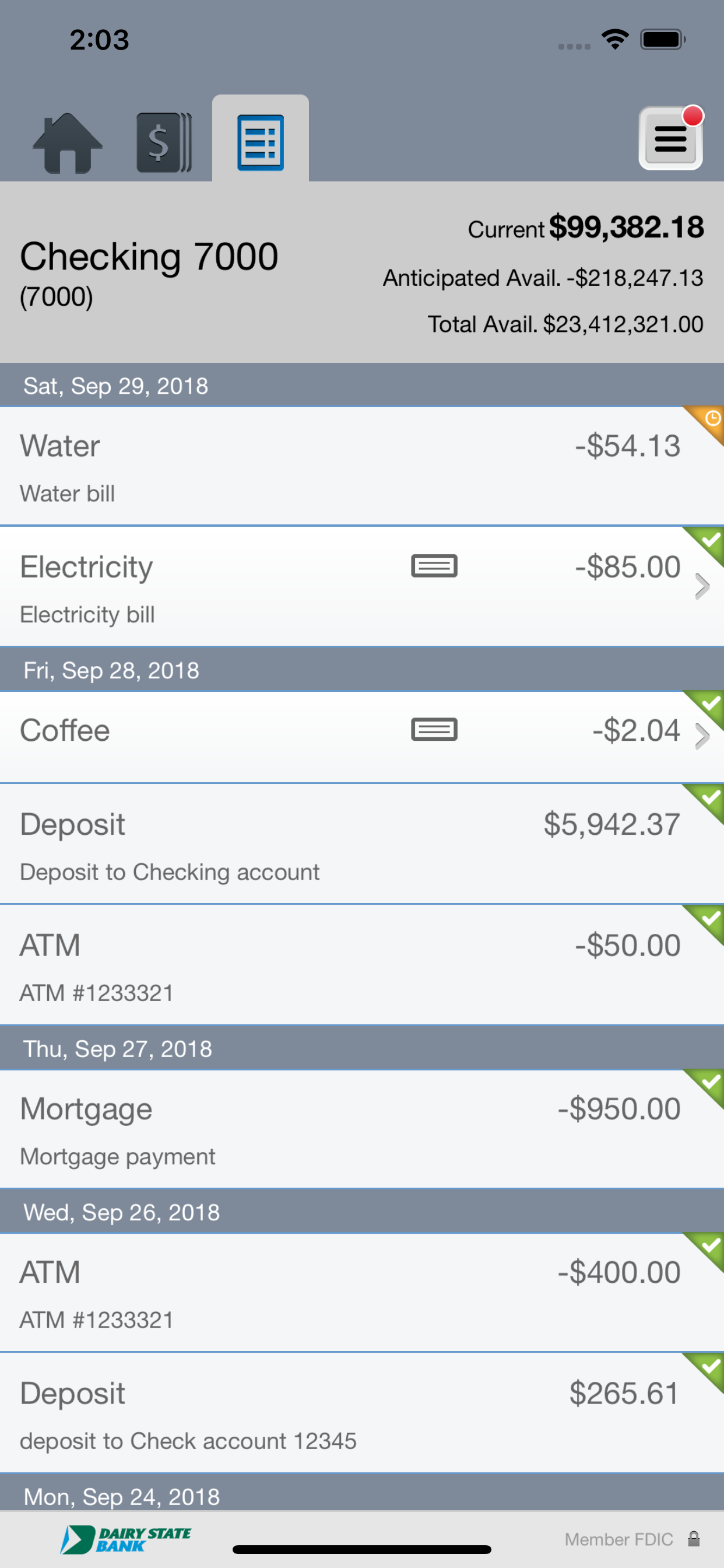Dairy State Bank Business