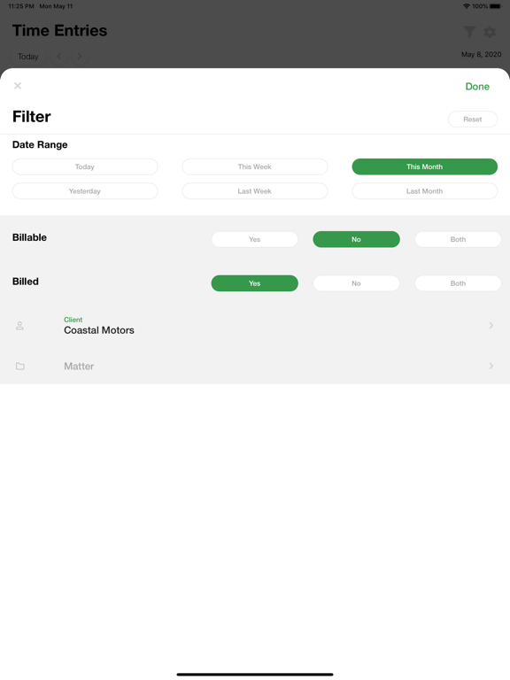 LeanLaw - Legal Billing Tool iPad screenshot 4 - Business app