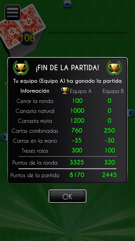 Canasta - Multijugador online screenshot 4