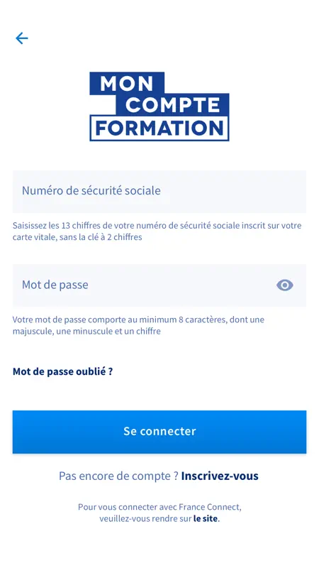 Mon compte formation screenshot 1 of 5