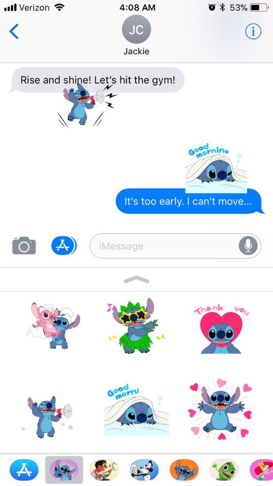 #3. Disney Stickers: Stitch Pack 2 (iOS) Por: Disney