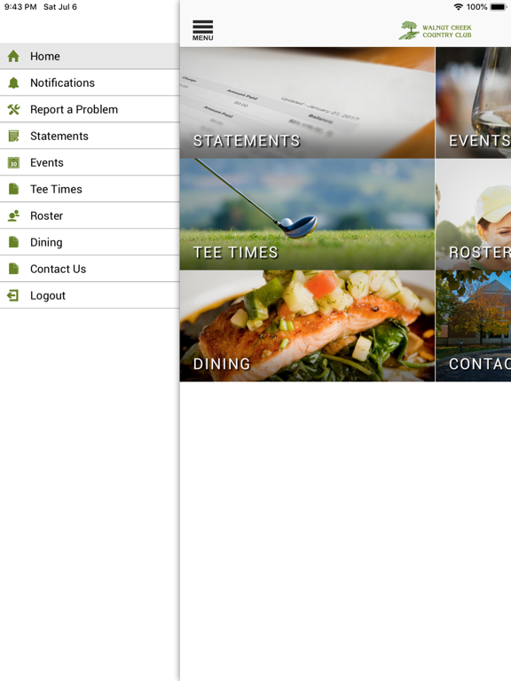 Walnut Creek Country Club iPad screenshot 2 - Lifestyle app
