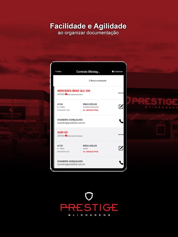PRESTIGE BLINDAGENS iPad screenshot 3 - Productivity app