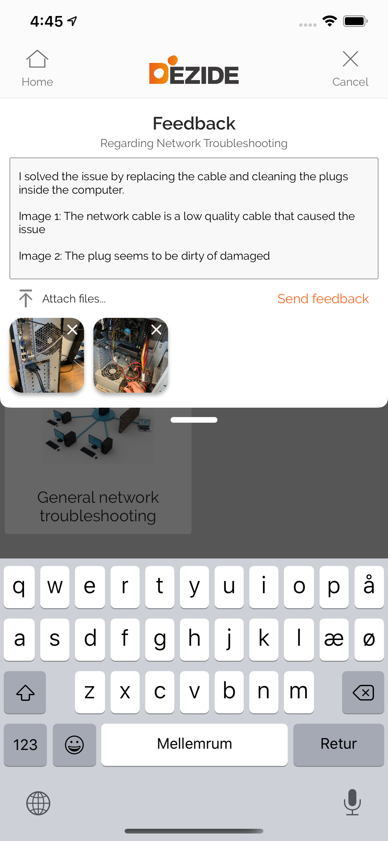 Dezide Troubleshooter