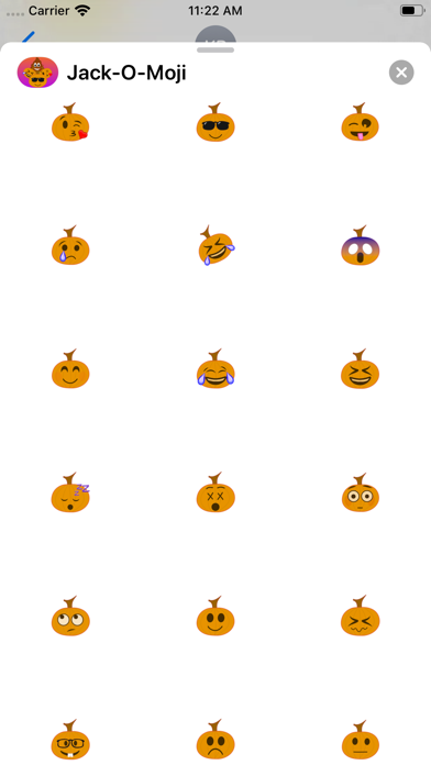 Jack O Moji iPhone screenshot 10 - Stickers app