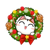 Min Meow Meow Holiday app icon - Stickers app for iPhone