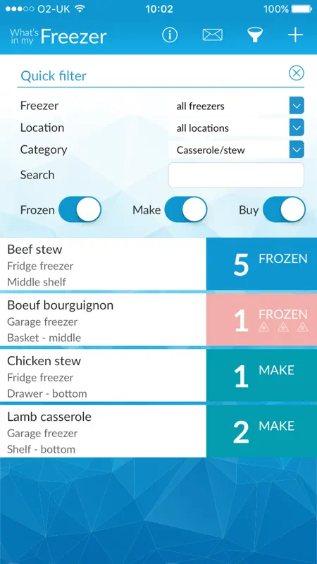 What's In My Freezer screenshot 2 of 4