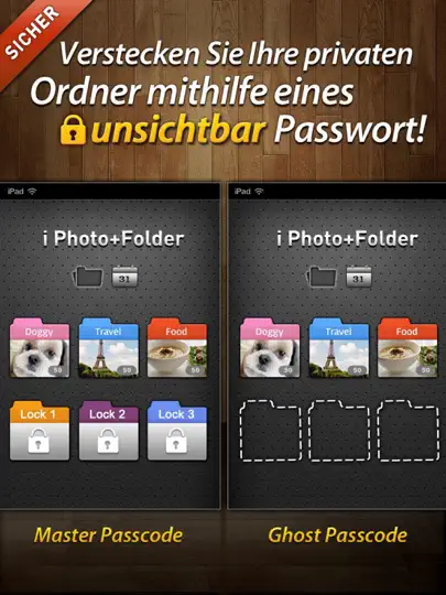 Screenshot von Geheime Foto+Ordner HD auf dem iPhone 1