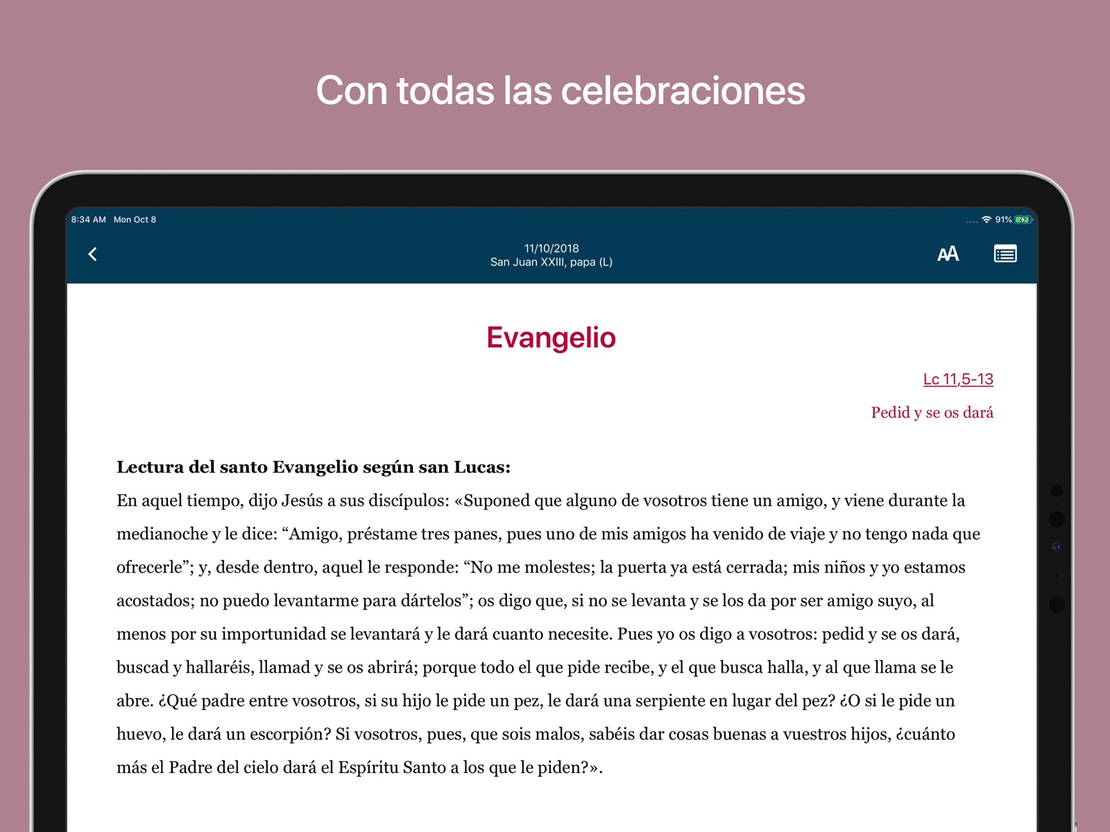 La Misa de Cada Día ipad screenshot 3