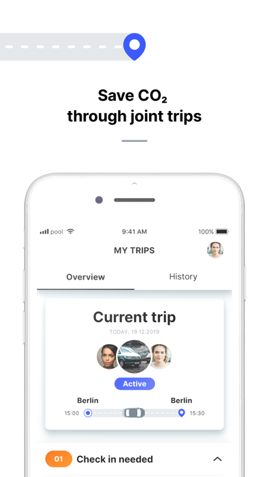 pool: Carpooling for Companies Screenshot