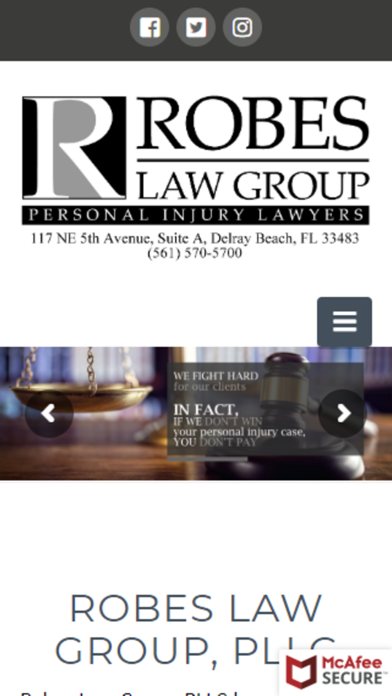 Robes Law Group Screenshot