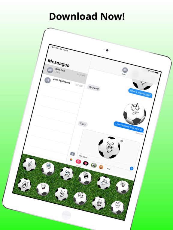 Soccer Emojis - Game Emotions iPad screenshot 5 - Stickers app