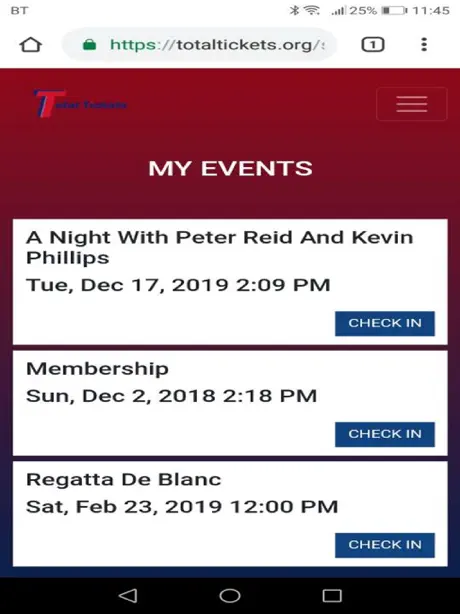 Total Tickets Scanner