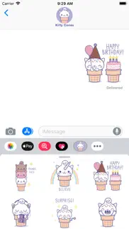 kitty cones animated stickers iphone screenshot 4