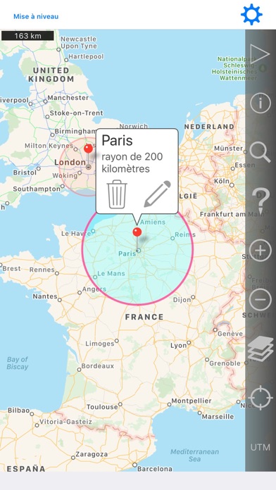 Screenshot #1 pour Rayon sur la carte