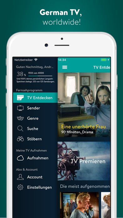 YouTV german TV, online video Screenshot