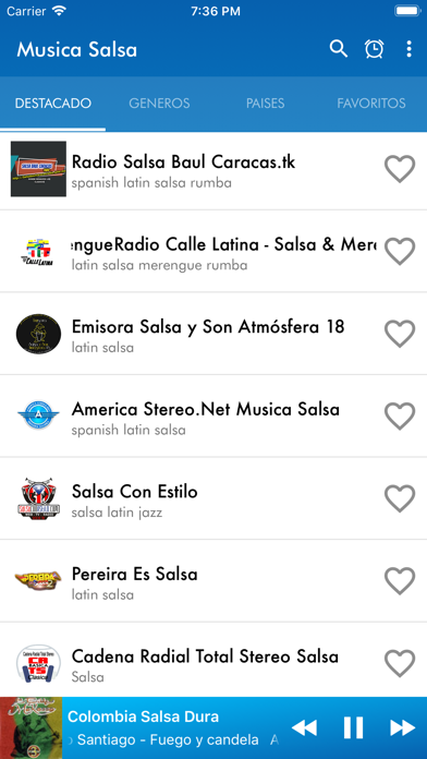 Screenshot #1 pour Musica Salsa