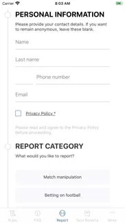 fifa integrity iphone screenshot 3