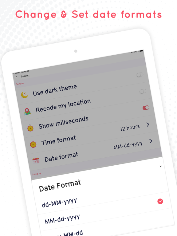 Timestamper: Activity Tracker iPad screenshot 8 - Productivity app