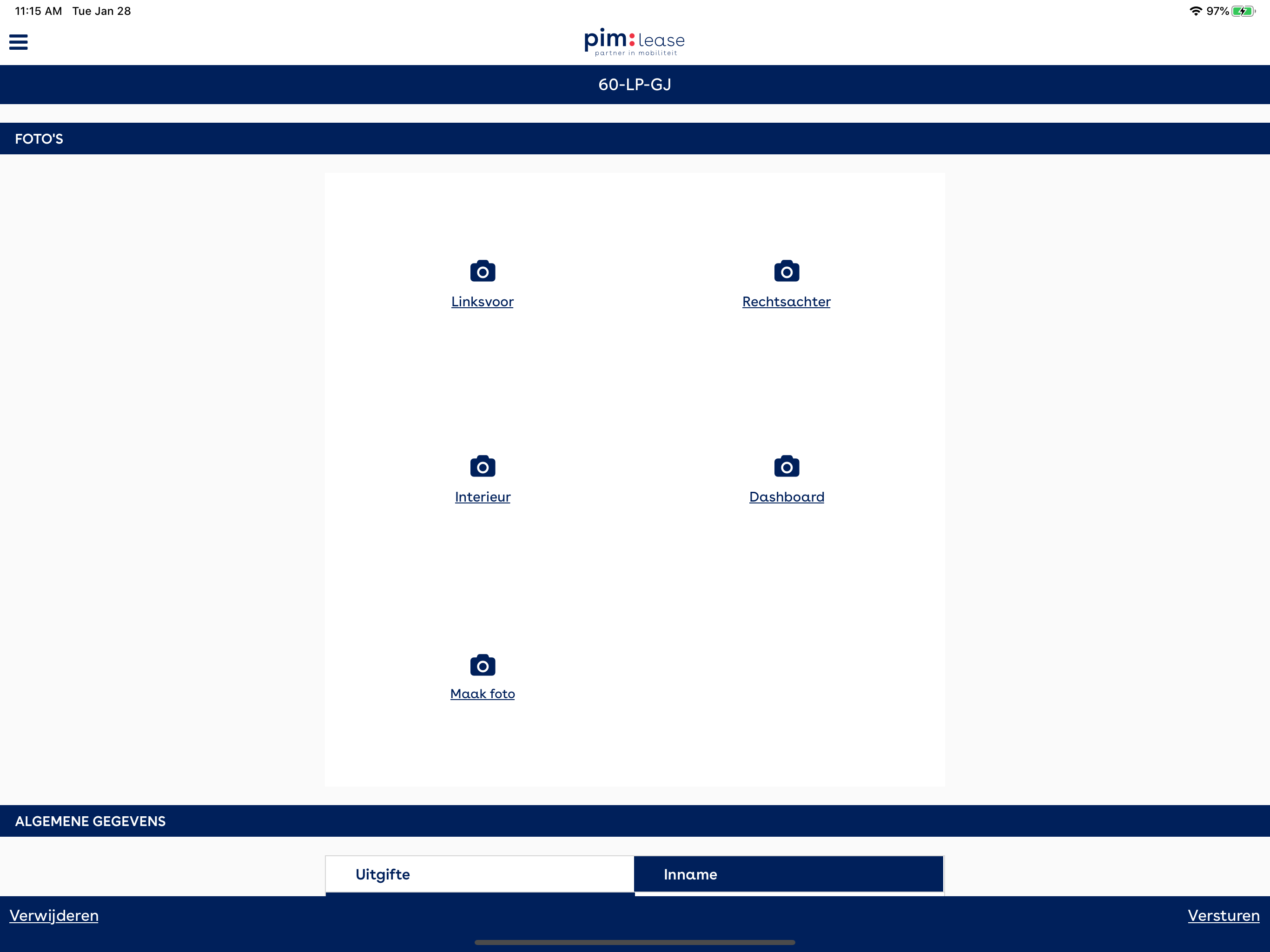 PIM Lease aflevering screenshot 8