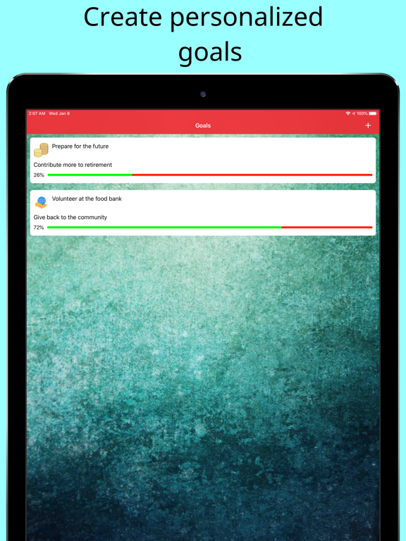 Screenshot #2 for Personal Goals