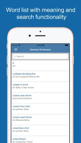 Game screenshot German Dictionary - Translator apk