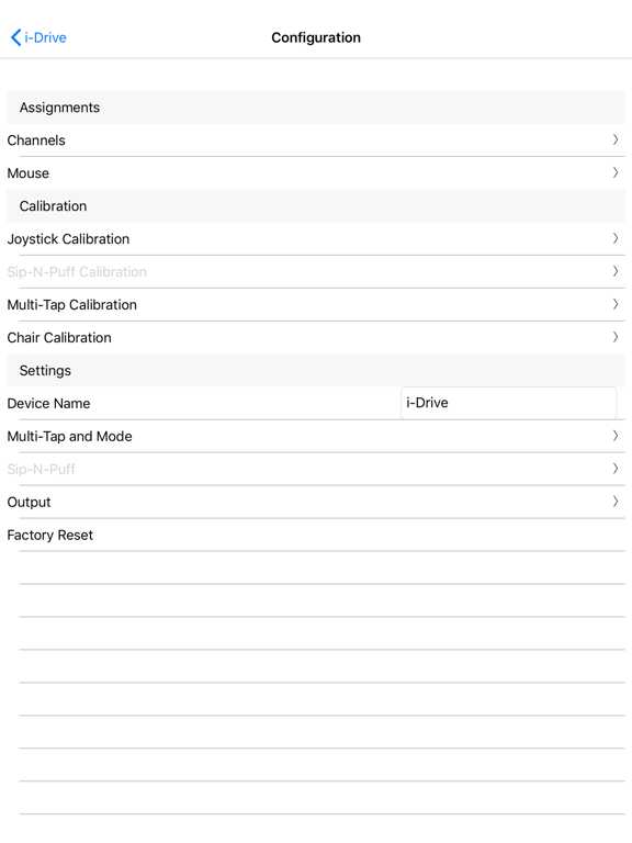 i-Drive Config iPad screenshot 5 - Medical app
