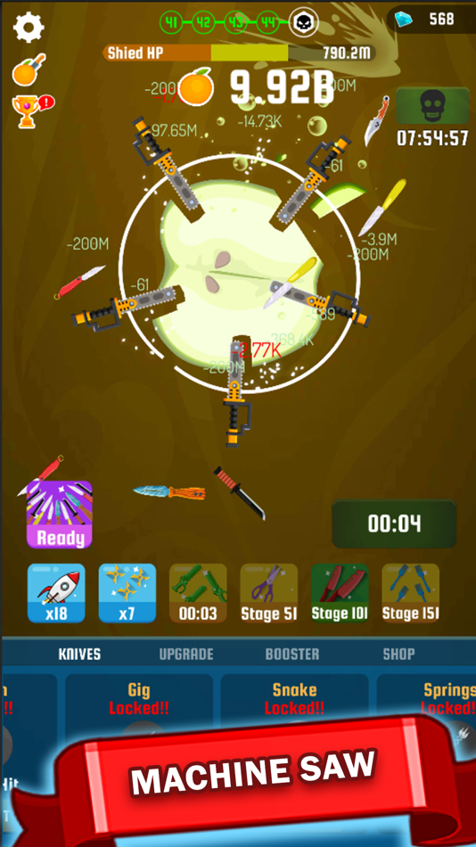 #4. Idle Knife: Slash The Fruits (iOS) Podle: vmoga
