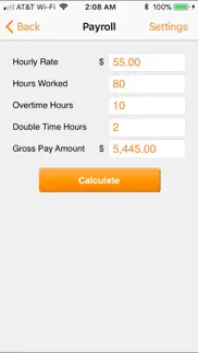 paycheck lite : mobile payroll iphone screenshot 2