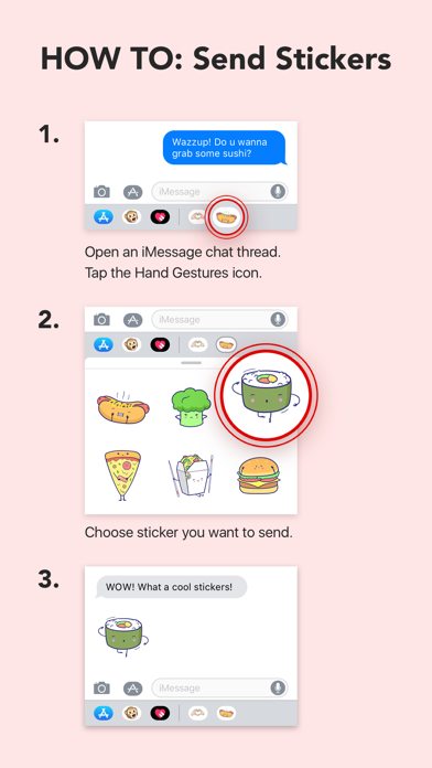 Sweetie-pie Food Stickers screenshot