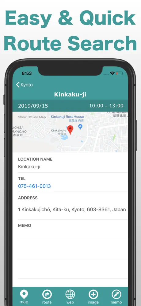 MapiLista, List up Locations