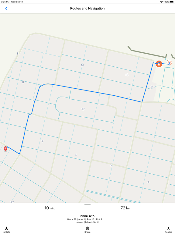 Gravez iPad screenshot 5 - Navigation app