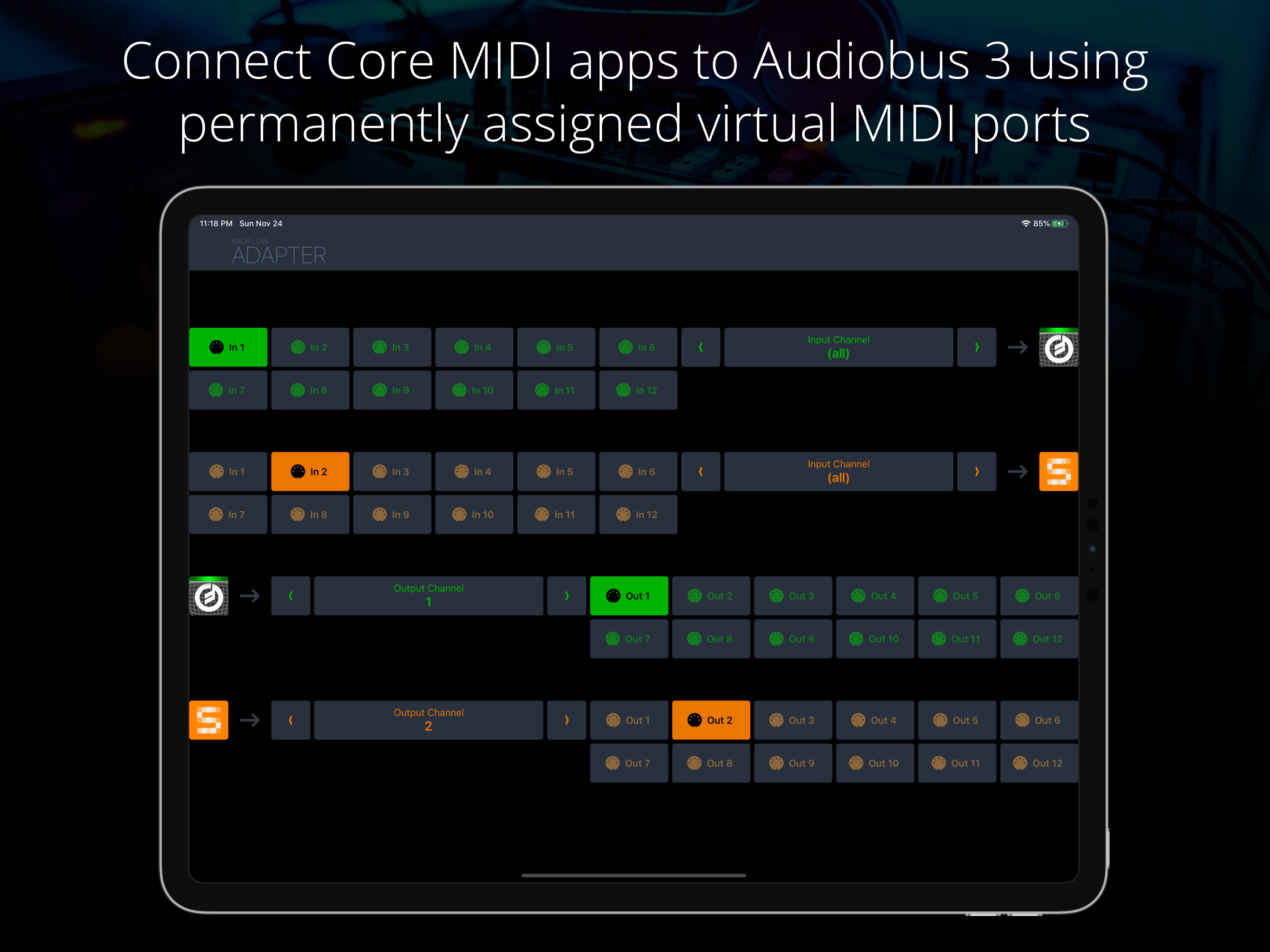 Midiflow Adapter (Audiobus) screenshot 3