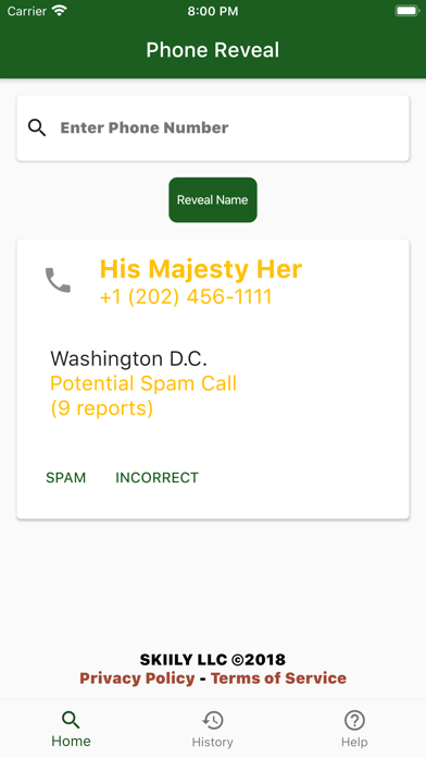 Phone Reveal Screenshot
