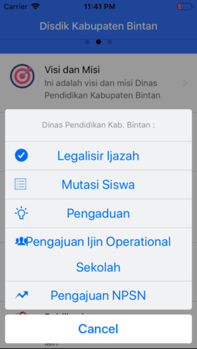 Disdik Bintan screenshot 2
