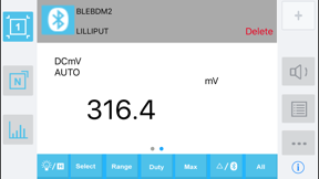 OWON Multimeter BLE screenshot