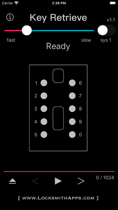 Key Retrieve Screenshot