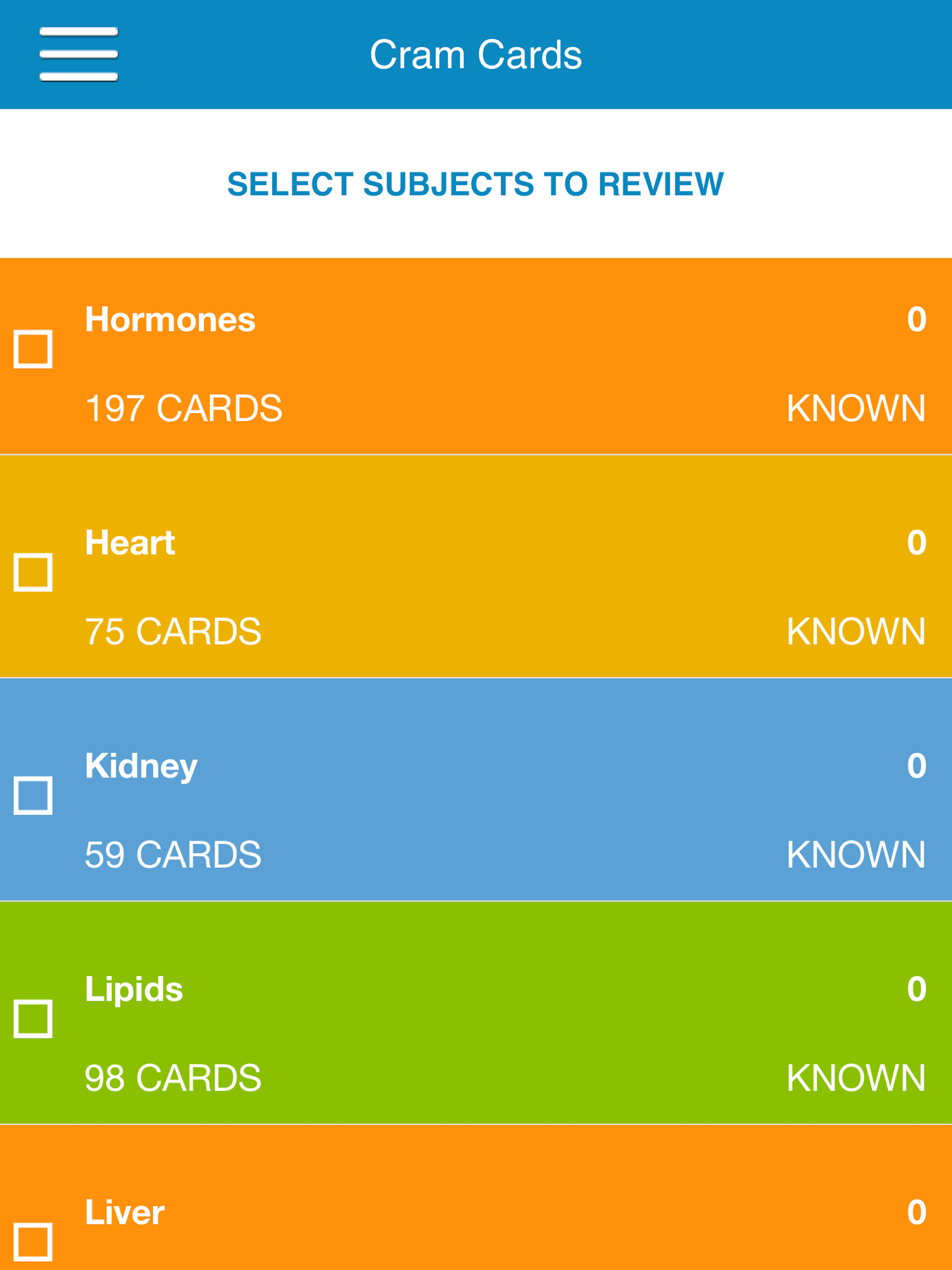Biochemistry Physio Cram Cards screenshot 10