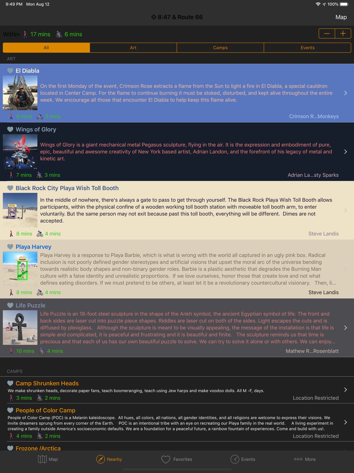 iBurn 2025 ipad screenshot 2