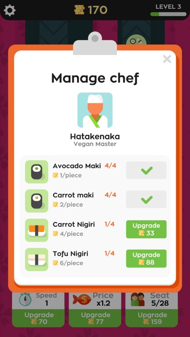 screenshot of Sushi Bar Idle 3